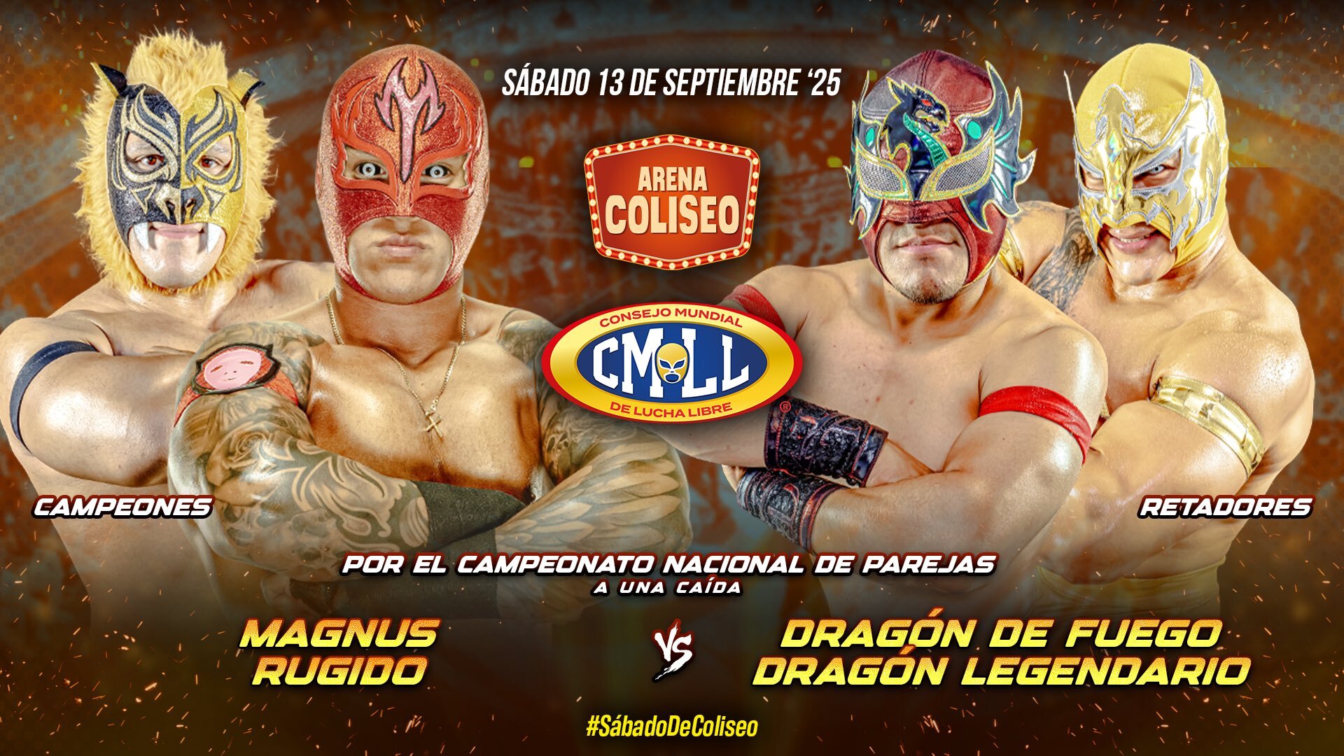 CMLL Sábado de Coliseo (9/13/2025)