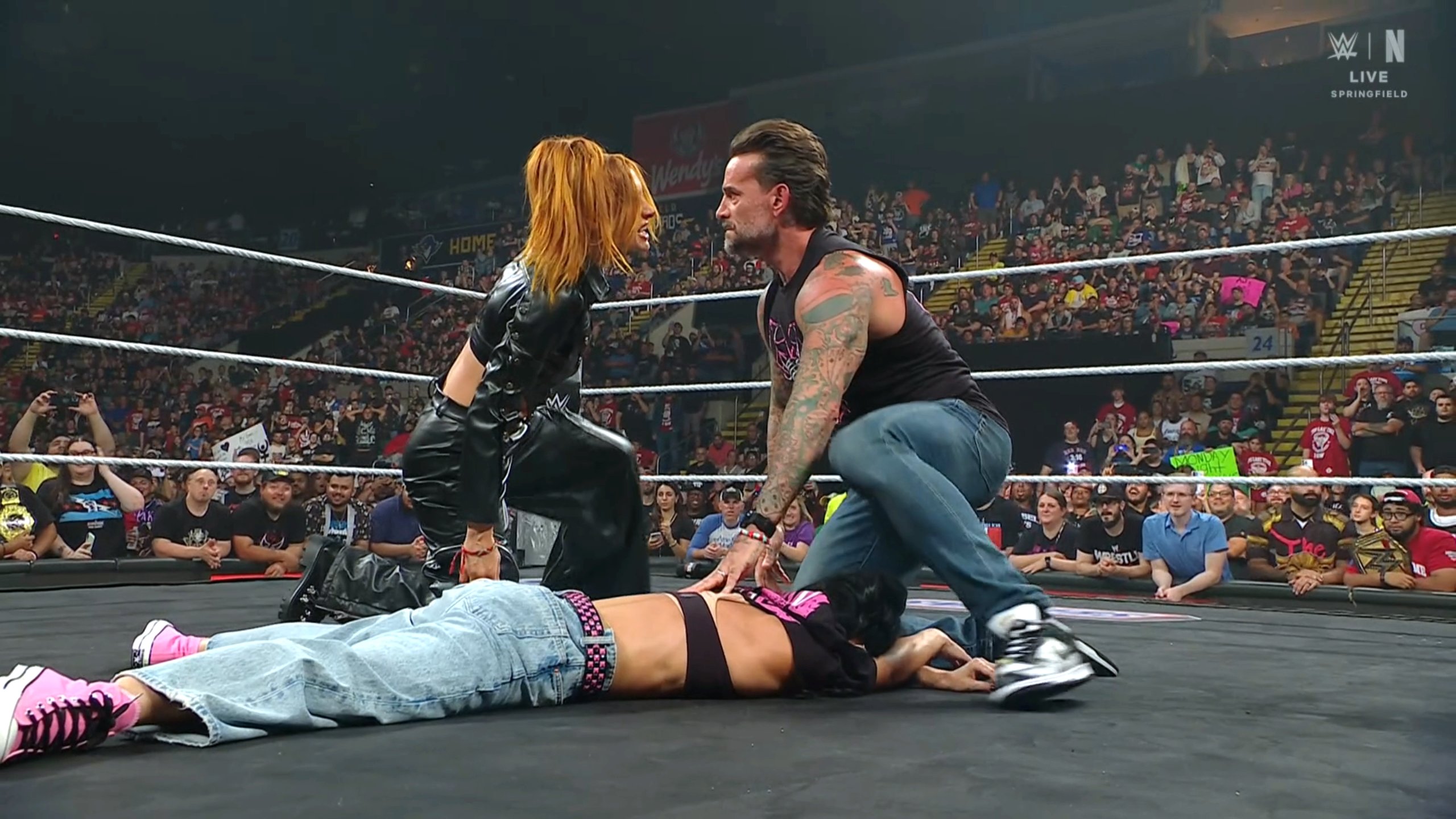 Becky Lynch AJ Lee CM Punk