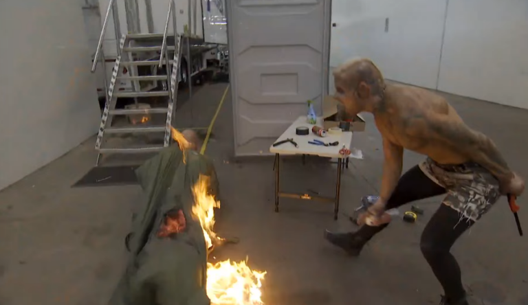 Darby Allin Sets Jon Moxley On Fire At AEW All Out