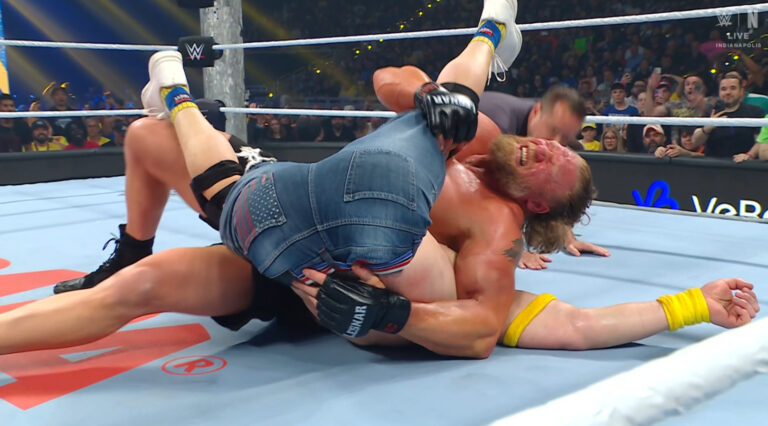 Brock Lesnar Dominates John Cena At WWE Wrestlepalooza, Delivers F5 To Referee Post-Match