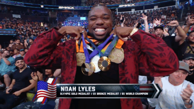 Olympic Gold Medalist Noah Lyles Attends WWE SmackDown
