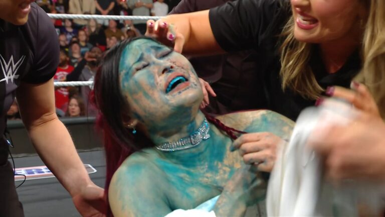 Asuka Mists IYO SKY, Kairi Sane Delivers InSane Elbow Drop To Rhea Ripley On WWE Raw