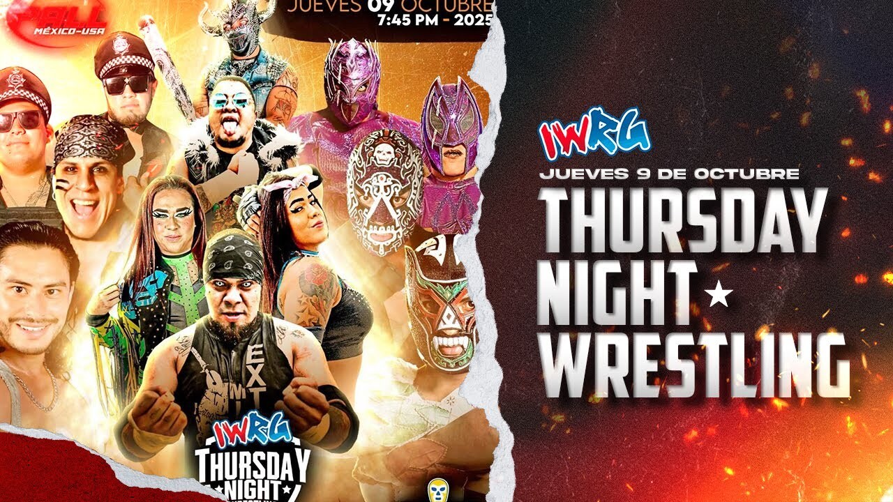 IWRG Thursday Night Wrestling Stream & Results (10/9/2025): 8-Man Tag Headlines