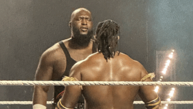 Omos Lays Out Oba Femi At WWE NXT Live
