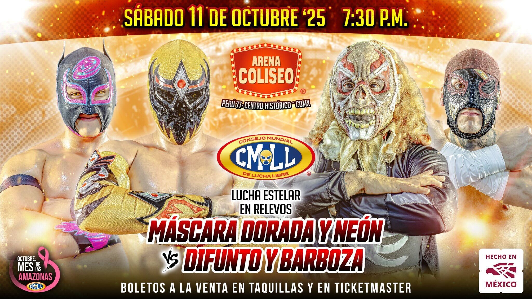 CMLL Sábado De Coliseo Results (10/11/2025)
