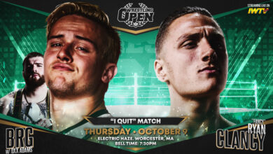 Wrestling Open Results (10/9): Ryan Clancy Faces Brett Ryan Gosselin In An I Quit Match