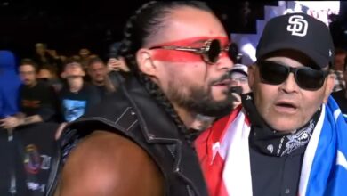 Konnan Accompanies Mike Santana To The Ring For TNA World Title Match At Bound For Glory