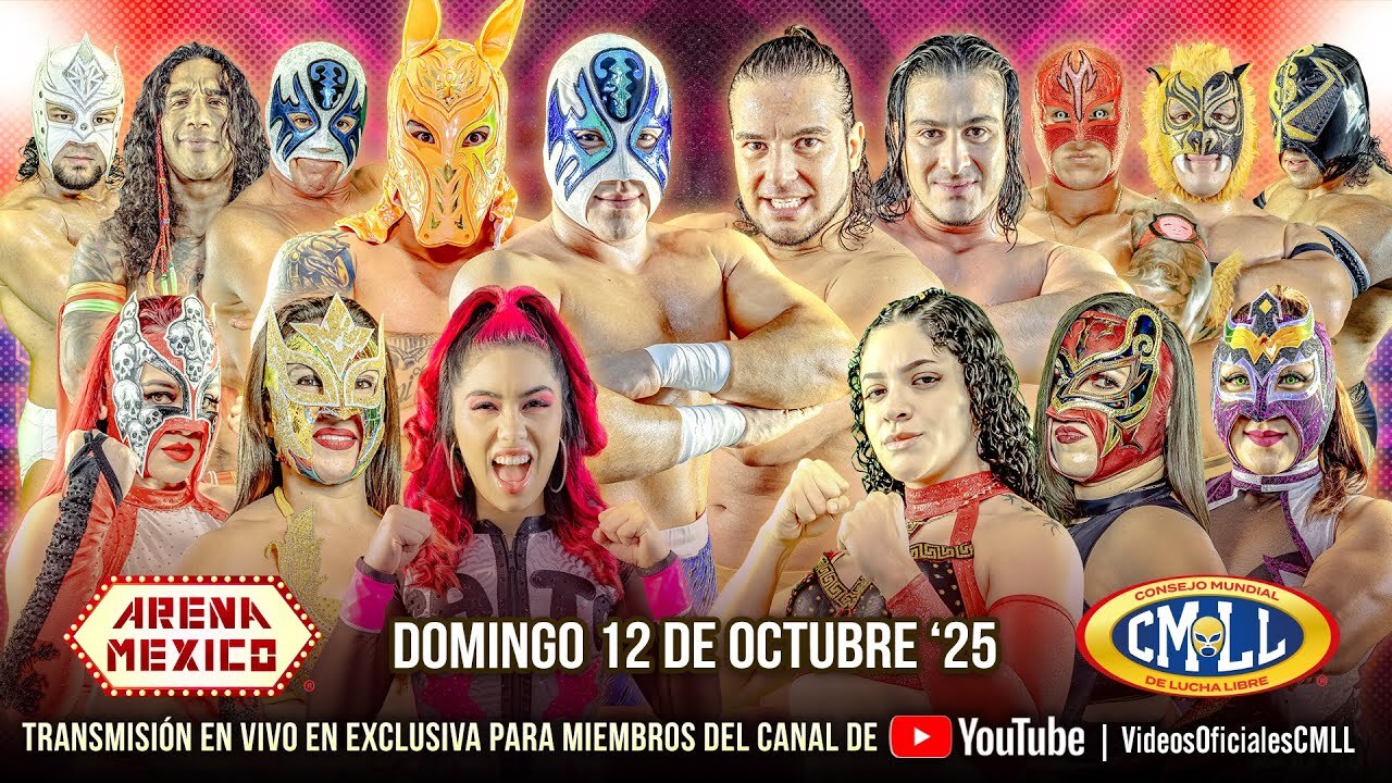 CMLL Domingo Familiar Results (10/12/2025): Hermanos Chávez vs. Atlantis Jr. & Esfinge, More