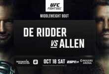 ufc fight night de ridder allen odds