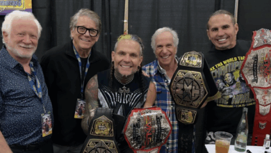 Henry Winkler Poses With NXT Tag Team Title, ‘I Won That Belt Fair And Square’