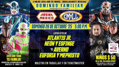 CMLL Domingo Familiar Results (10/26/2025): Atlantis Jr., Neón & Esfinge vs. Infernales, FWC, Depredadores, More