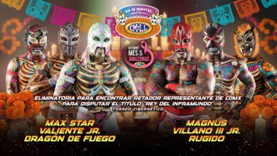 CMLL Martes de Arena Mexico Results (10/28/2025): Rey del Inframudo Qualifier, Sky Team, Último Guerrero, More