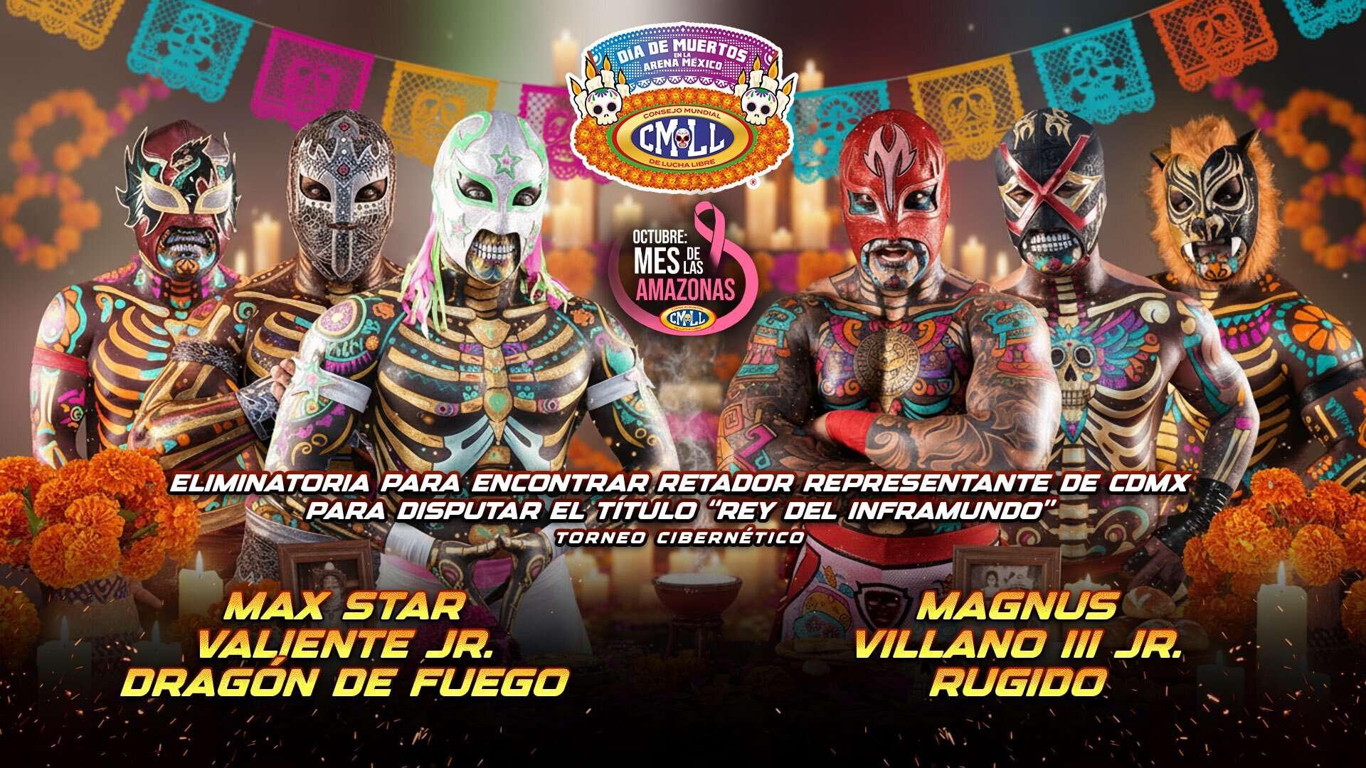 CMLL Martes de Arena Mexico Results (10/28/2025): Rey del Inframudo Qualifier, Sky Team, Último Guerrero, More