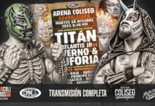 CMLL Martes de Glamour Stream & Results (10/28/2025): Atlantis Jr. & Titán vs. Infernales, More
