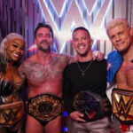 Jade Cargill, CM Punk, Ricky Saints & Cody Rhodes Take Photo Backstage At WWE Saturday Night’s Main Event