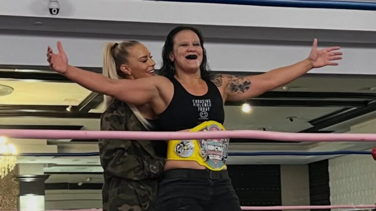 Shayna Baszler Captures BRCW Women’s Championship, Ash by Elegance Presents Her With Title
