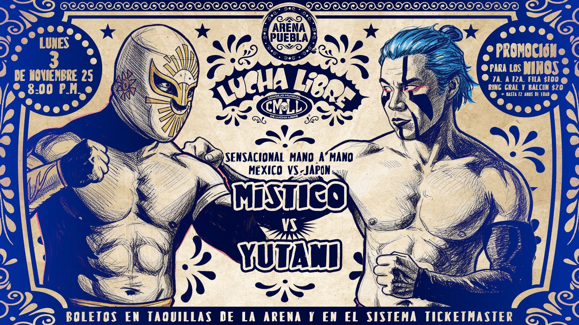 CMLL Lunes Clásico Results (11/3/2025): Místico vs. Yutani, Sky Team, Hechicero, More