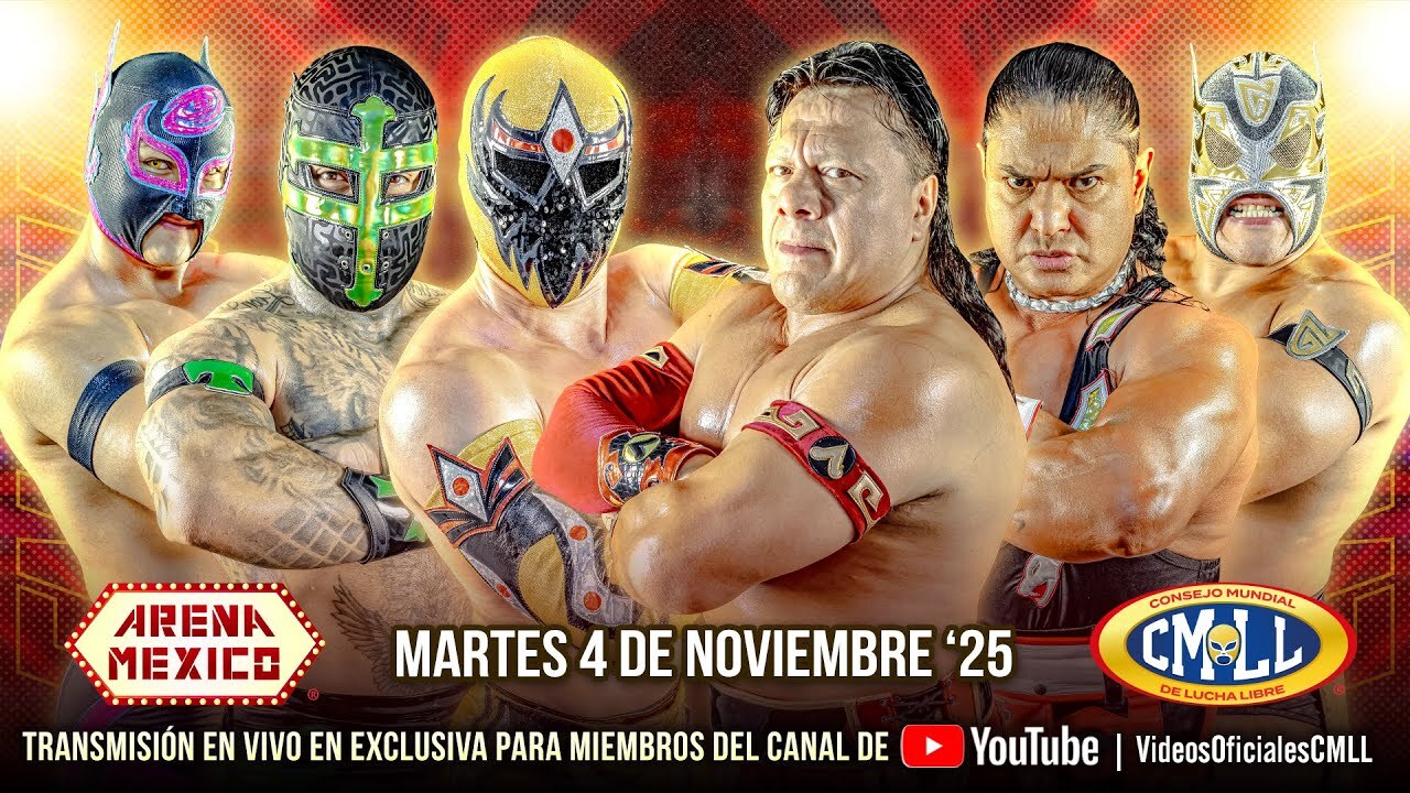 CMLL Martes de Arena Mexico Results (11/4/2025): Templario & Sky Team vs. Guerreros Laguneros, More