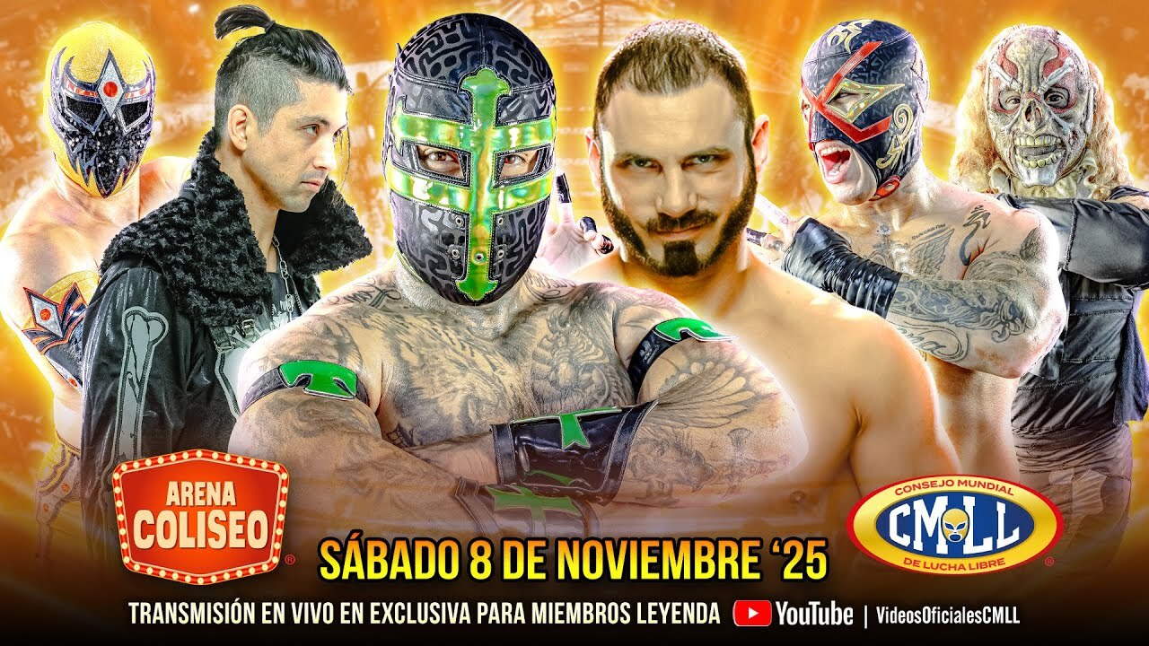CMLL Sábado De Coliseo Results (11/8/2025): United Empire, Máscara Dorada, More