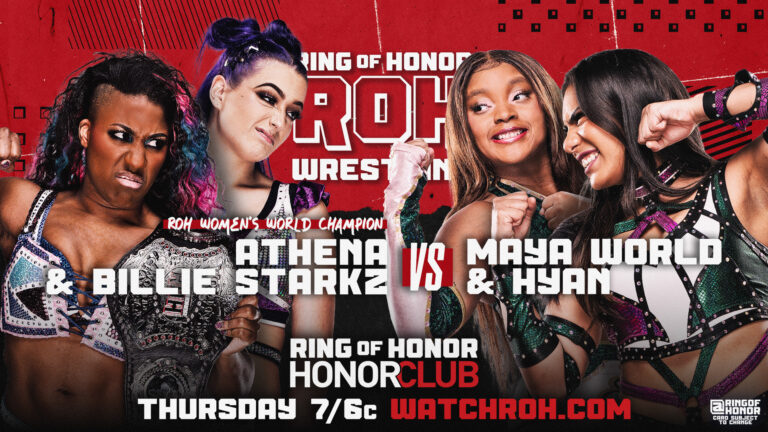 Full Lineup Announced For 11/13 ROH on HonorClub