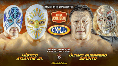 CMLL Sábado De Coliseo Results (11/15/2025): Místico & Atlantis Jr. vs. Último Guerrero & Difunto, More