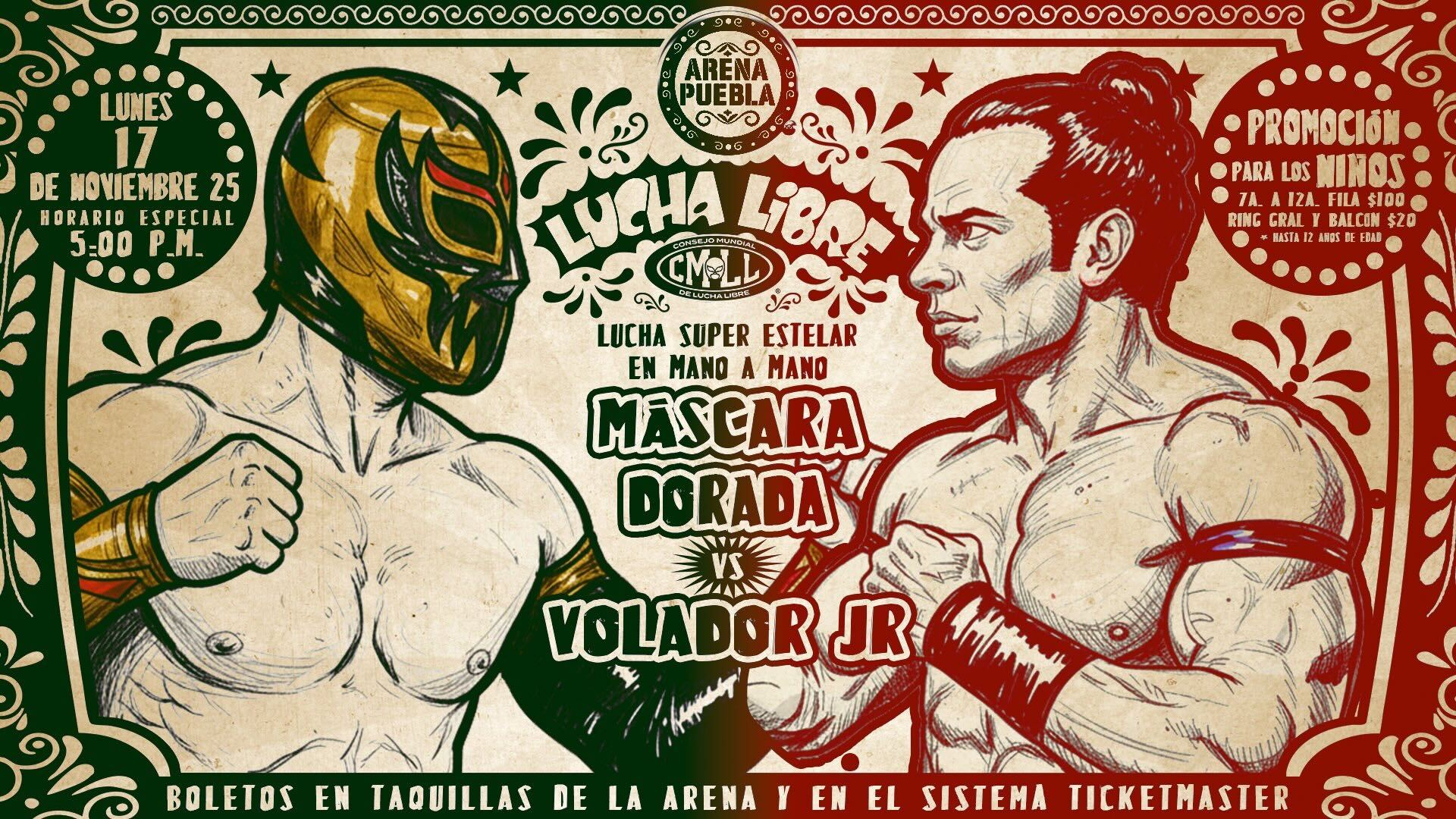 CMLL Lunes Clásico Results (11/17/2025): Máscara Dorada vs. Volador Jr., Hermanos Chavez vs. Villanos, More