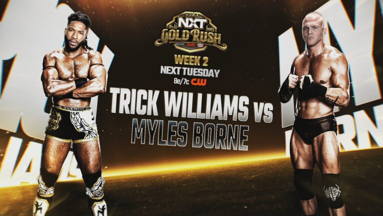 Trick Williams vs. Myles Borne Added To WWE NXT Gold Rush Week Two Lineup