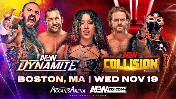 AEW Dynamite & Collision Results (11/19/2025): Hangman Adam Page, Mercedes Mone, Kenny Omega, More