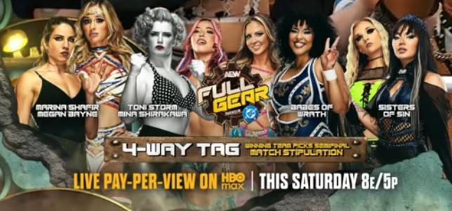 aew full gear four-way