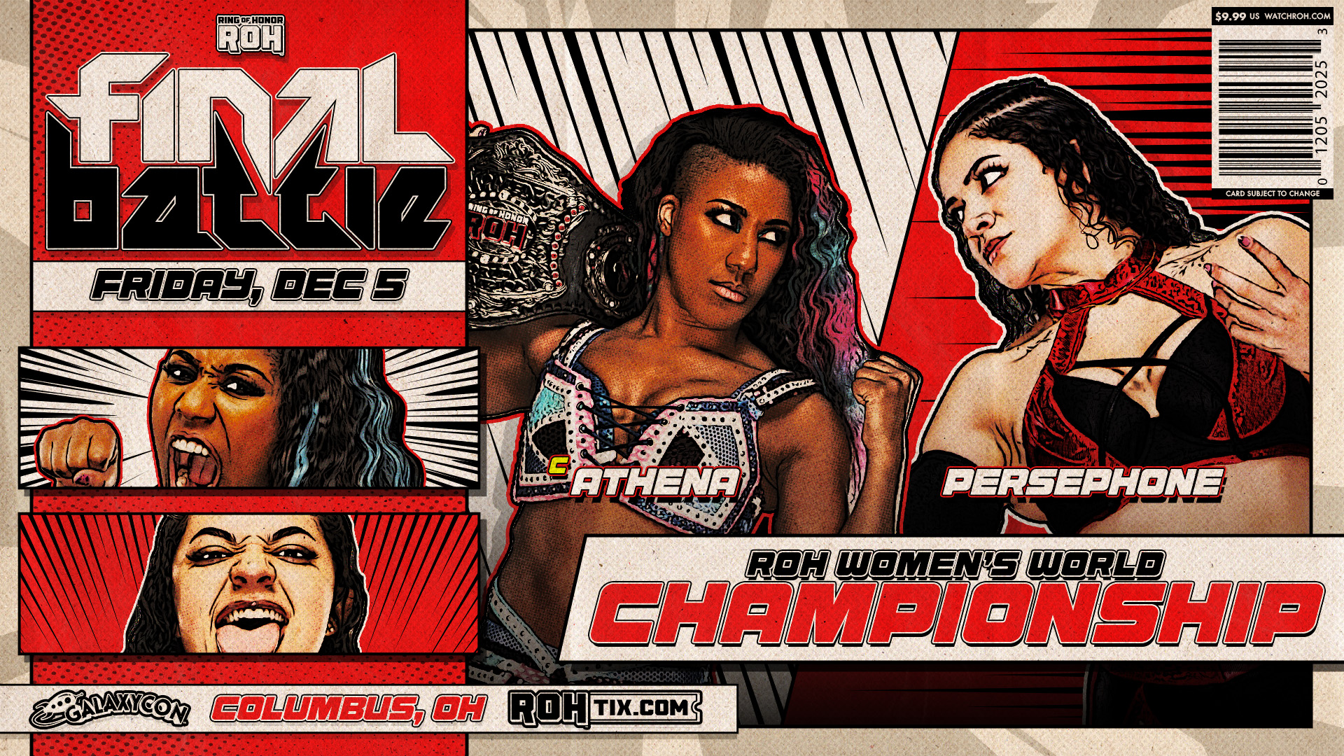 Athena To Defend ROH Women’s Title Against Persephone At ROH Final Battle