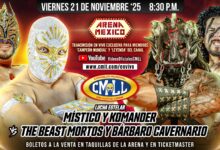 CMLL Viernes Espectacular Results (11/21/2025): Místico & Komander Team Up, Leyenda Azul Qualifier, Sky Team vs. JetSpeed, More