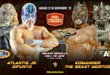 CMLL Sábado de Coliseo Results (11/22/2025): Team CMLL vs. Team AEW, eyenda Azul Qualifier, Villanos, More