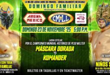CMLL Domingo Familiar Results (11/23/2025): Máscara Dorada vs. Komander, Gran Guerrero vs. The Beast Mortos, More