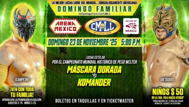CMLL Domingo Familiar Results (11/23/2025): Máscara Dorada vs. Komander, Gran Guerrero vs. The Beast Mortos, More