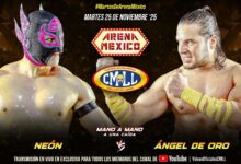 CMLL Martes de Arena Mexico Results (11/25/2025): Neón vs. Ángel de Oro, Depredadores, Xelhua, More