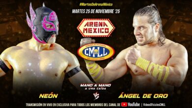 CMLL Martes de Arena Mexico Results (11/25/2025): Neón vs. Ángel de Oro, Depredadores, Xelhua, More