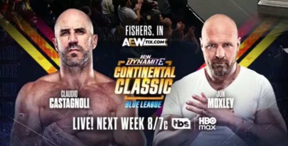 Jon Moxley vs. Claudio Castagnoli In Continental Classic Blue League Match ...