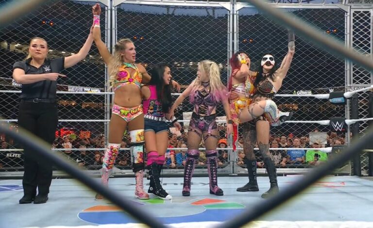 AJ Lee, Rhea Ripley, IYO SKY, Charlotte Flair & Alexa Bliss Win Women’s WarGames Match At WWE Survivor Series