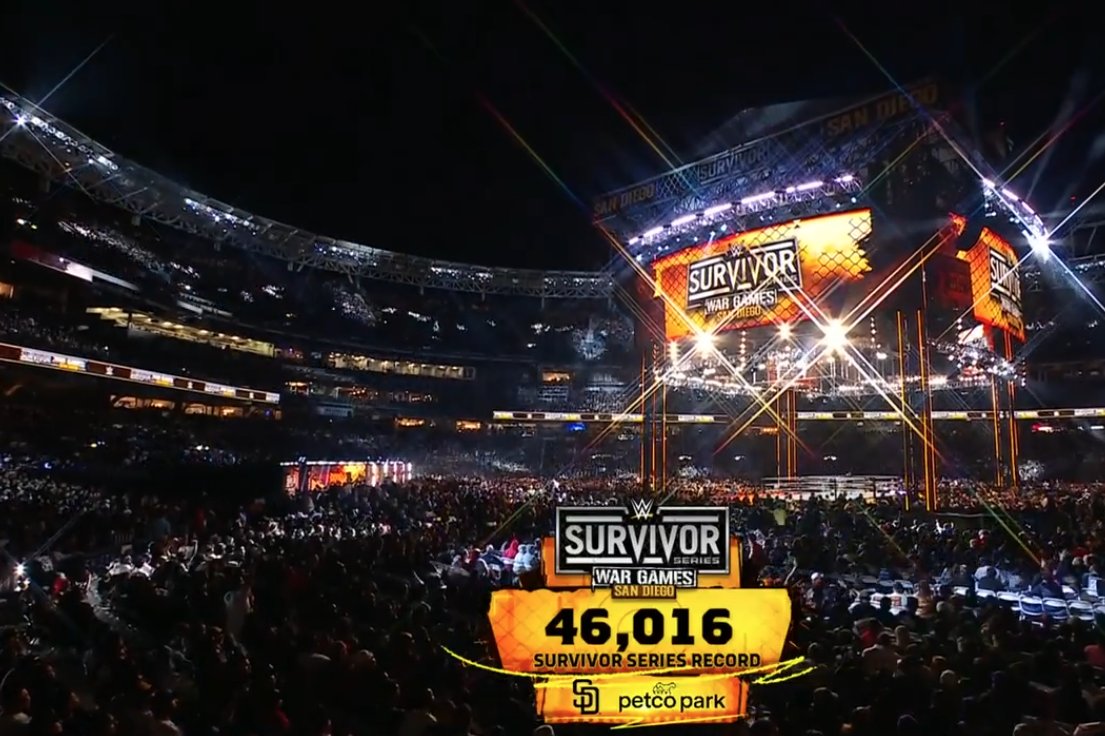 WWE Announces 46,016 Fans For Survivor Series, A New Record For The Event