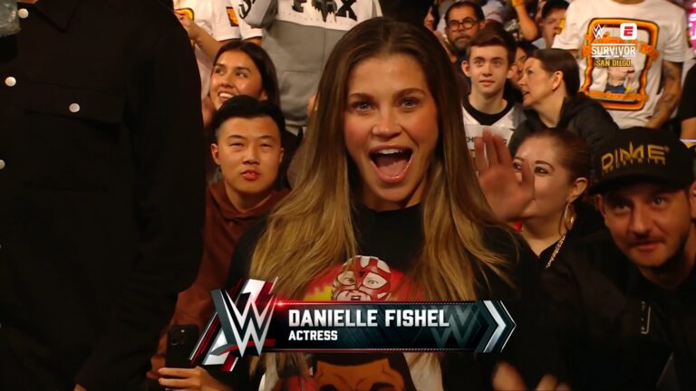 Danielle Fishel, Lil Yachty, Andy Ruiz, San Diego Padres Players In Attendance At WWE Survivor Series: WarGames