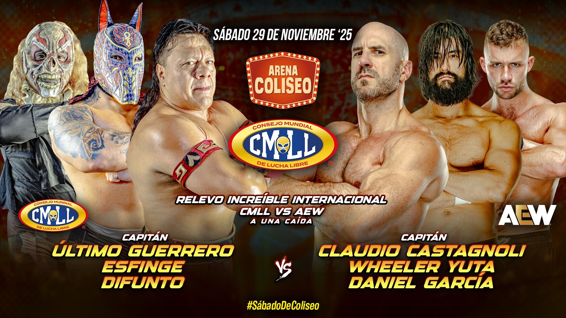 CMLL Sábado De Coliseo Results (11/29/2025): Death Riders In Trios Action, Titán vs. Barboza, More