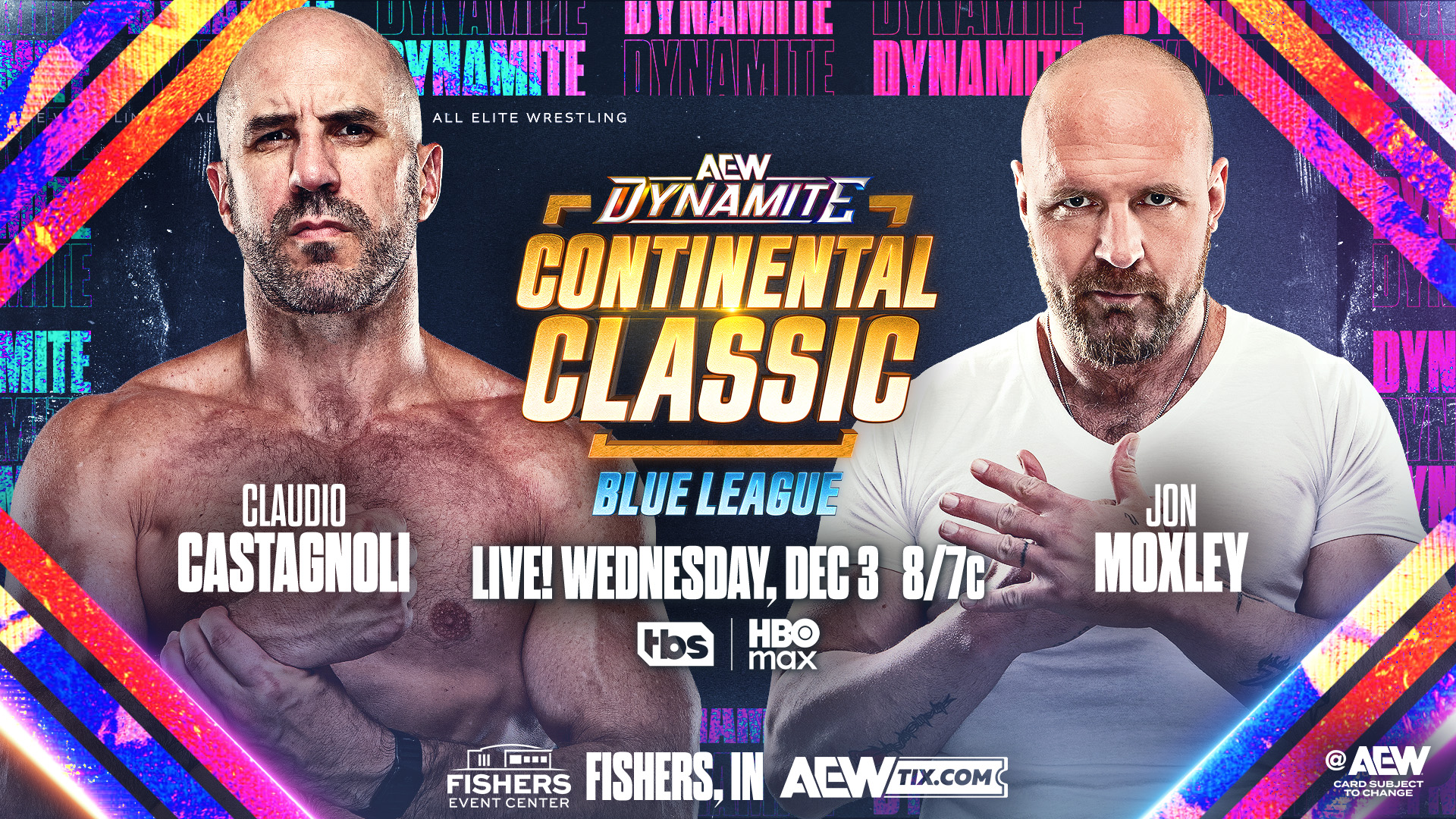 AEW Dynamite Preview, Start Time, How To Watch (12/3): Claudio Castagnoli vs. Jon Moxley