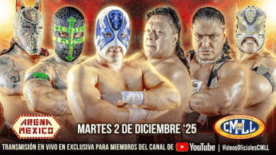 CMLL Martes de Arena Mexico Results (12/2/2025): Guerreros Laguneros In Trios Action, 8-Man Battle Royal, More