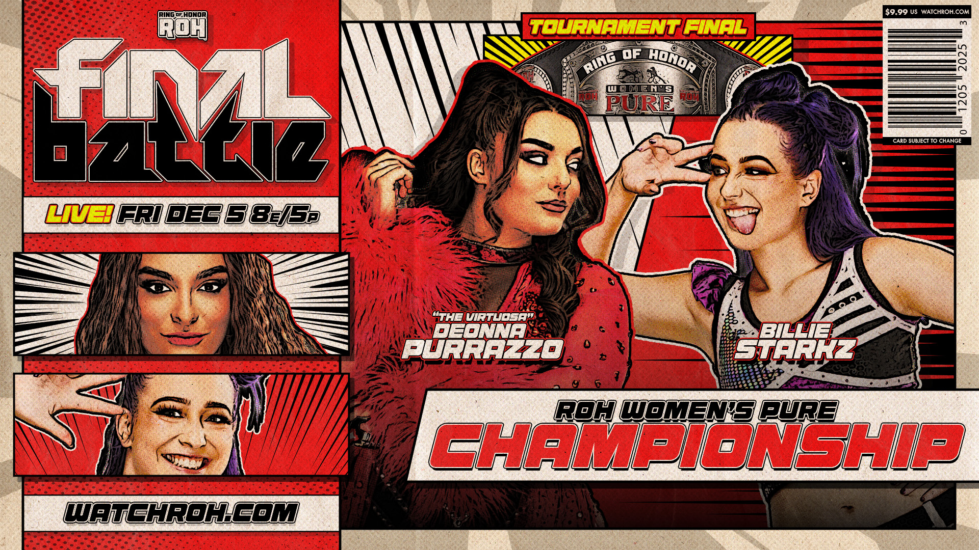 Billie Starkz To Face Deonna Purrazzo In Finals Of ROH Women’s Pure Title Tournament At ROH Final Battle