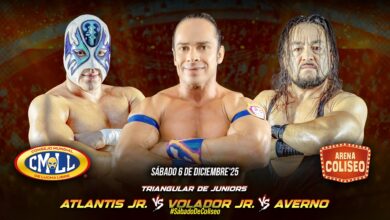 CMLL Lazos de Sangre Results (12/6/2025): Atlantis Jr. vs. Volador Jr. vs. Averno, Hermanos Chavez, Magnus, Dark Panther, More