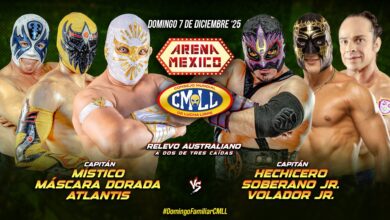 CMLL Domingo Familiar Results (12/7/2025): Atlantis & Sky Team in Trios Action, Infernales, Zeuxis, More