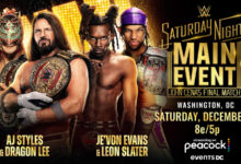 aj styles, dragon lee, je'von evans, leon slater