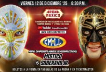 CMLL Viernes Espectacular Results (12/12/2025): Místico vs. Soberano Jr., Gran Alternativa Begins, More