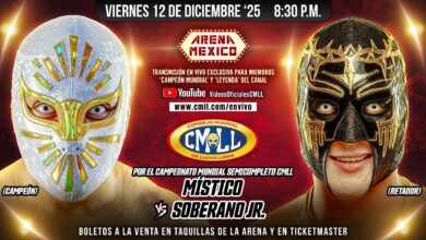 CMLL Viernes Espectacular Results (12/12/2025): Místico vs. Soberano Jr., Gran Alternativa Begins, More