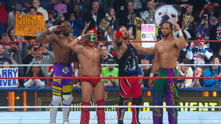 AJ Styles & Dragon Lee Def. Leon Slater & Je’Von Evans At WWE Saturday Night’s Main Event